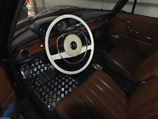 Design Fussmatten ALU RIFFELBLECH OPTIK CHROM MERCEDES W108 W109 W113 W115 W116