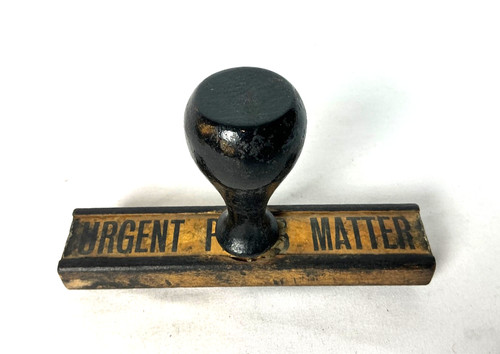 Vintage tintenstempel urgent - tintenstempel, "urgent