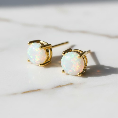 Opal ohrringe gold - opal,