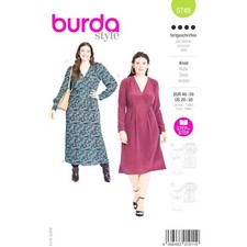 Burda Style Schnittmuster Nr. 5748 - Kleid - feminin - V-Ausschnitt - curvy Mode