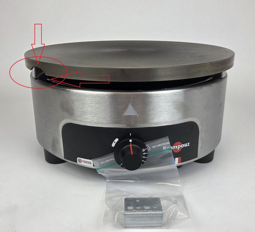 Crepes platte maker gasbetrieb - platte,