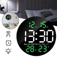 Wanduhr Digital mit Funk