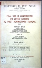 Essai sur la contribution du