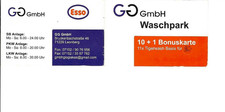 Karte für 11 x PkW-Wäsche - Waschstraße im Esso-Waschpark Leonberg/Stuttgart