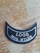PATCH HOG Harley Owners Group NEU! Aufnäher Mileage Program 1000 HOG Miles