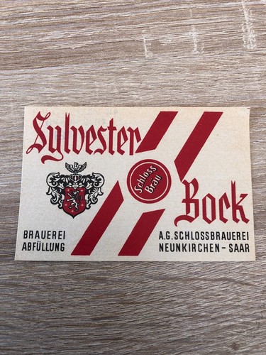 Bieretikett schlossbrauerei - bieretikett,