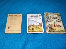 Burgen in der DDR Kartenspiel 1982 Verlag für Lehrmittel Pössneck Altenburger