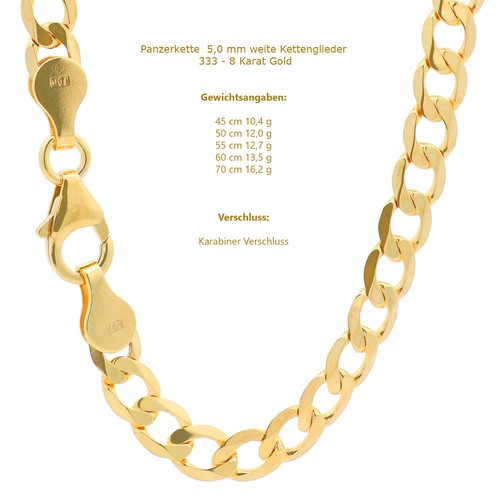 Edle goldkette panzerkette - goldkette,