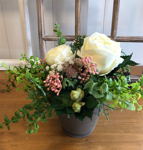 Seidenblumengesteck sommer - seidenblumengesteck,