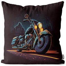 Motorrad Grafik Chopper Kissenbezug USA Biker Gang us stars stripes flagge tatt