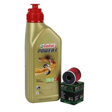 Yamaha WR 125 R/X MT YZF WR 125 Service Kit Öl + Ölfilter Castrol Power 1 10W40