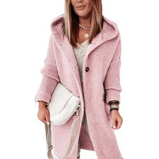 Damen Lange Strickjacke Winter