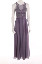 Vera Mont Abendkleid Maxikleid Ballkleid XS lila transparent