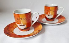 Ritzenhoff & Breker, Flirt, 2 Espresso-Tassen mit Untertasse, Dekor Caramba
