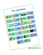 Großes alphabet poster a1 - alphabet, poster,