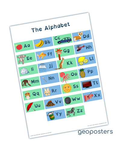 Großes alphabet poster - großes, poster,
