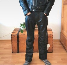 Lederhose Schwarz Bikerhose