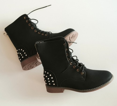 Neue schwarze schnürboots - neue,