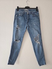 ZARA Damen Jeans Hose Gr. 42 blau