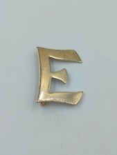 Vintage Brosche Buchstabe E in