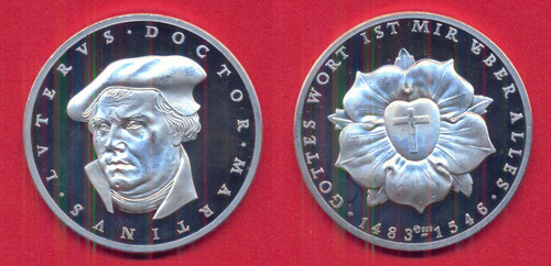 Medaille martin luther - luther, /