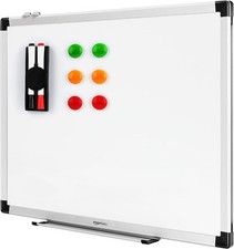 Amazon Basics Whiteboard Magnetisch Stiftablage Aluminiumleisten 60 cm x 45 cm