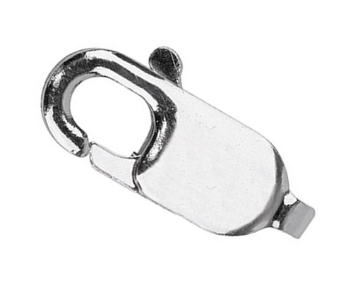 Solid 9ct weißgold lobster - solid,