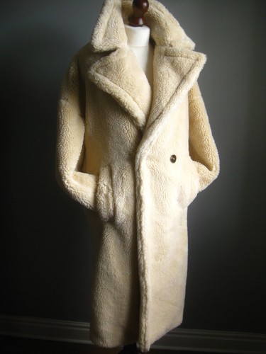 Topshop kunstfell mantel - topshop,