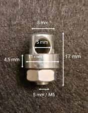 Strebenbolzen 8mmxM5 Loch 5 mm  Fix Nippel Schutzblech Fahrrad Stahl verz.