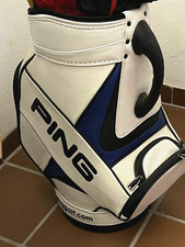 PING Golf Tour Staff Bag Blau/Weiß – Pro Golftasche Caddy Tourbag – Top Zustand