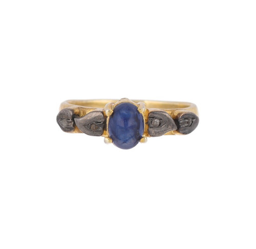 Saphir diamant gold vermeil - saphir,