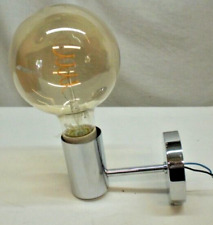  Spiegelleuchte Chrom Bad Lampe 70er Jahre vintage+LED Filament RAR Sammler