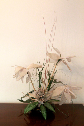Vintage kunstblumengesteck - vintage,