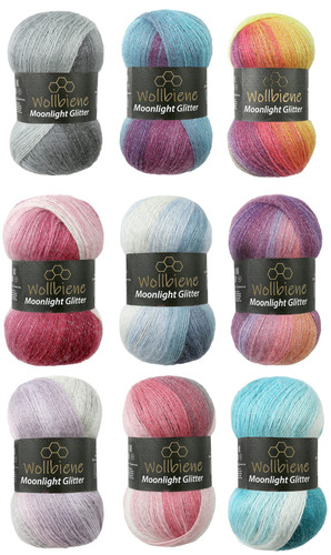 Wollbiene moonlight glitter - moonlight,