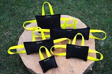 Beißkissen Leder Schwarz/Neon Beißbrett IGP Hundesport Dummy Apport Beißwurst