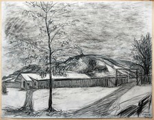 Winter Landschaft Oberbayern