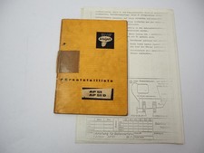 Welger AP 51 51D Aufsammelpresse Ersatzteilliste Anbauanleitung Ballenwerfer