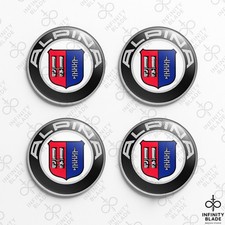 4x Alpina Emblem Abzeichen Silikon 3D Felgendeckel Nabenabdeckung Sticker