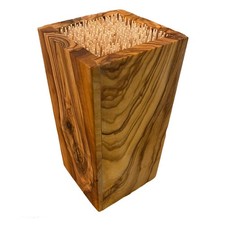 Messerblock ohne Messer Oliven Holz Designer Block für Messer Schere Holzblock