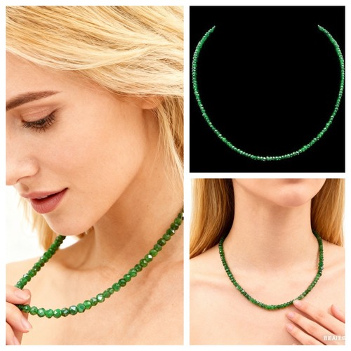 Smaragd halskette kette - smaragd,