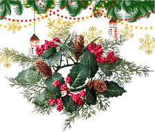 KerzenRinge,Kerzenring Deko - Künstliche Tannenzapfen Dekoration Tischdekoration