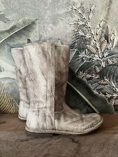 Schöne Schlangenleder Leder Stiefel Echse 36/37 NEUPREIS: 200 Euro