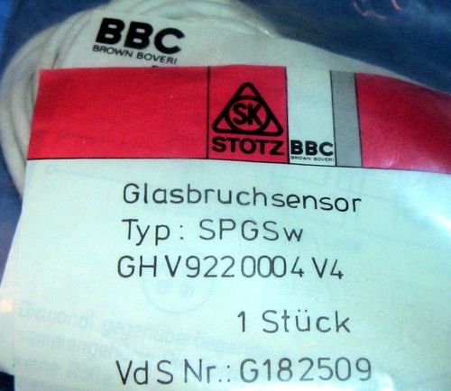 Stotz bbc abb - bbc, glasbruchsensor