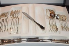 Wilkens Spaten Vorspeise / Dessert Messer 800er Silber ca. 18,5cm und 54g