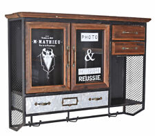 Wandschrank Retro Hängevitrine Antik Hängeschrank Vitrinenschrank Küchenschrank
