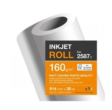 Clairjet, Plotterpapier, 914mmx30m, 160g, matt gestrichenes Papier 2587C