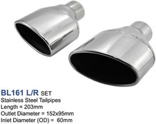 Auspuffanlagen Look RS4 RS5 RS6 A4 B6 B7 B8 A5, Golf 5, 6, 7 Universal