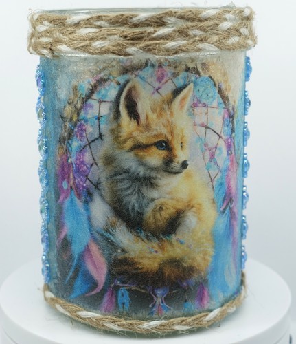 Teelicht glas fuchs - teelicht,,