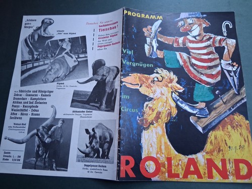1959 programm circus - programm,