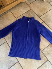 Marc Cain Jacke, Strickjacke - N6 (XL), gestrickt In Deutschland, Blau
